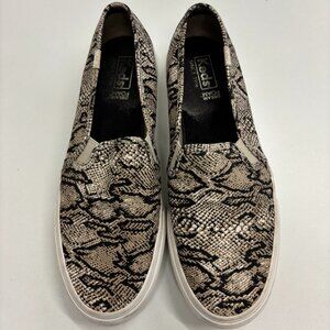 Ked's Snake Print Slip Ons